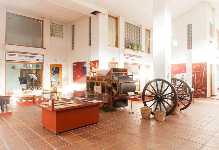 interior del museo de la agricultura en Torremocha