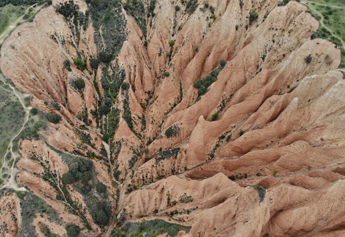 Montaña arrugada